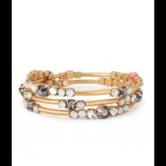 Stella and Dot Isabelle wrap bracelet. Gold. - Picture 1 of 3